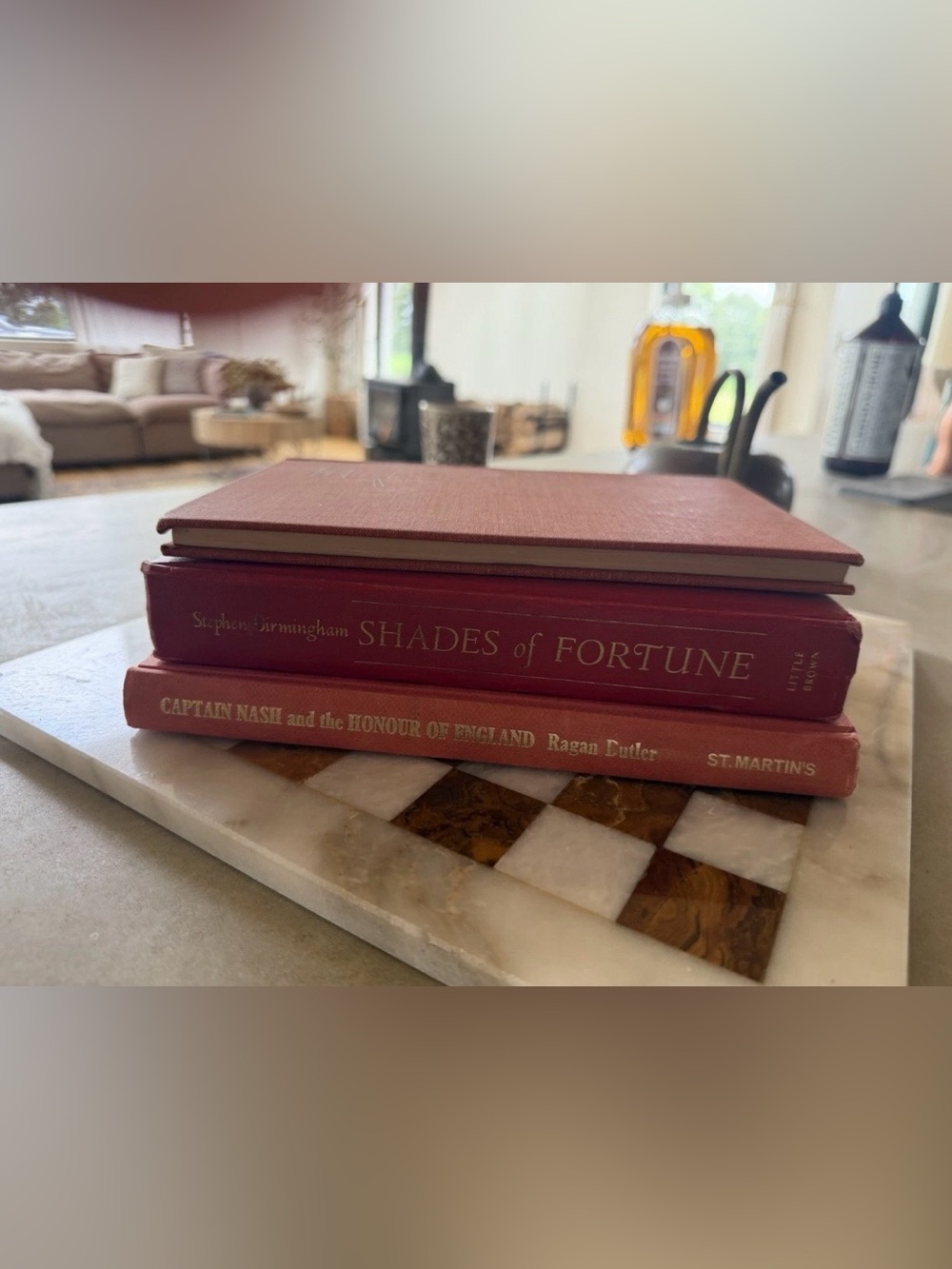 Cranberry/Red Decorative Hardcover Book Bundle | 3 Book Set